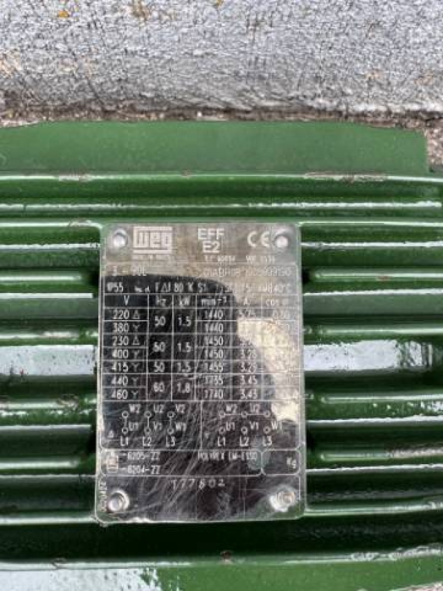 WEG 1.5Kw, 1440 RPM, 4 Pole Electric Motor