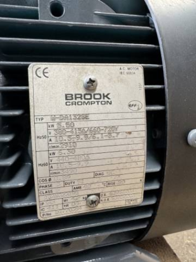 Brook Crompton 5.5Kw, 2910 RPM 2 Pole Electric Motor 