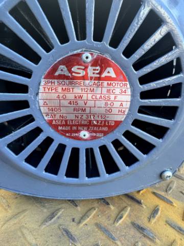 ASEA 4Kw, 1405 RPM, 4 Pole Electric Motor