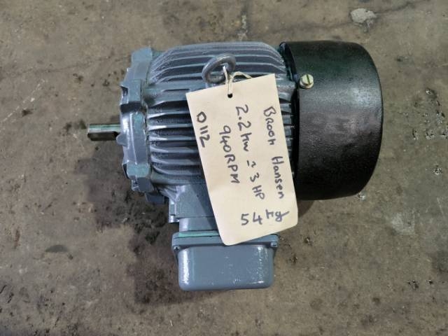 Brooke Hansen 2.2Kw, 940 RPM, 6 Pole Electric Motor