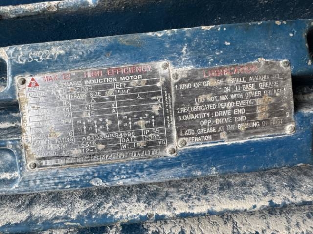 TECO 150Kw, 1485 RPM, 4 Pole Electric Motor