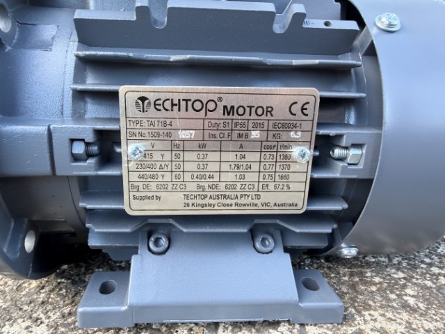 Techtop 0.37Kw, 1380 RPM, Flange/Foot Electric Motor