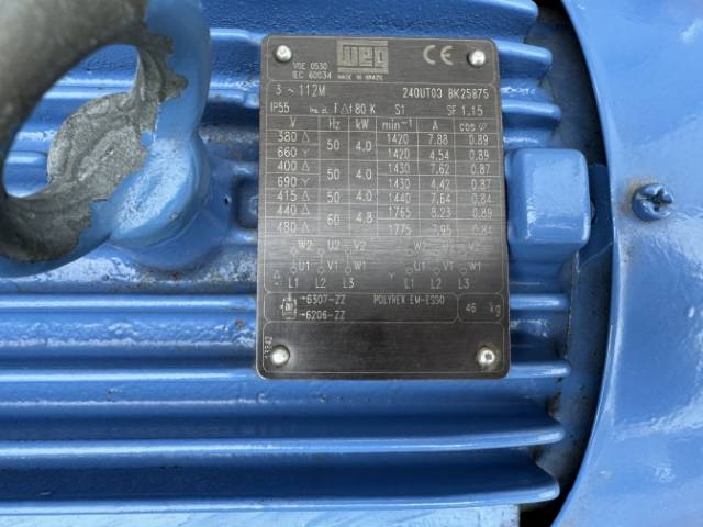 WEG 4Kw, 1420 RPM 4 Pole Electric Motor