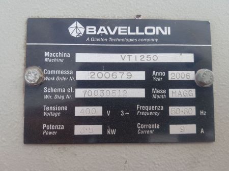 Bavelloni VTI250 Glass Drilling Machine