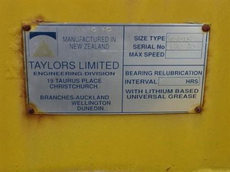 Taylors fan name plate
