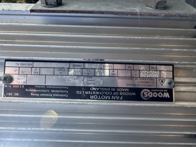 900mm Diameter, 2.4Kw Woods Fan