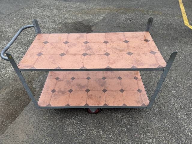 Galvanized 2 Tier Trolley / Cart