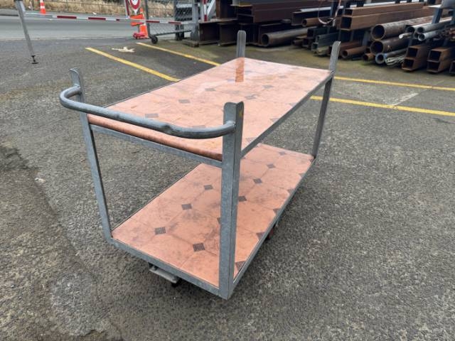 Galvanized 2 Tier Trolley / Cart
