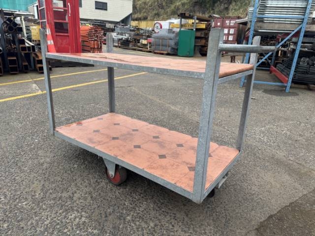 Galvanized 2 Tier Trolley / Cart