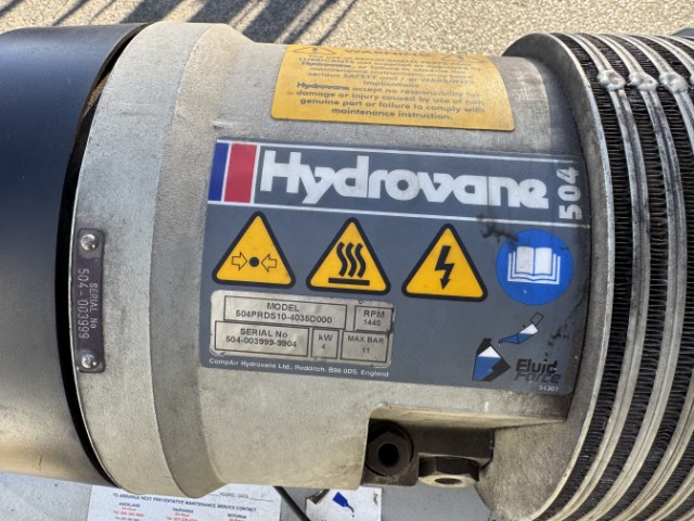 4Kw Hydrovane 504 Air Compressor