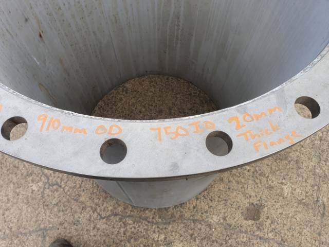 750 NB Stainless Steel Pipe and Flange