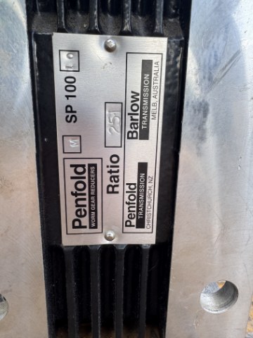 CEG/Penfold 3Kw, 56 RPM Geared Motor
