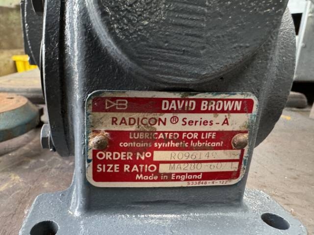 David Brown Radicon 0.37Kw, 22 RPM Geared Motor