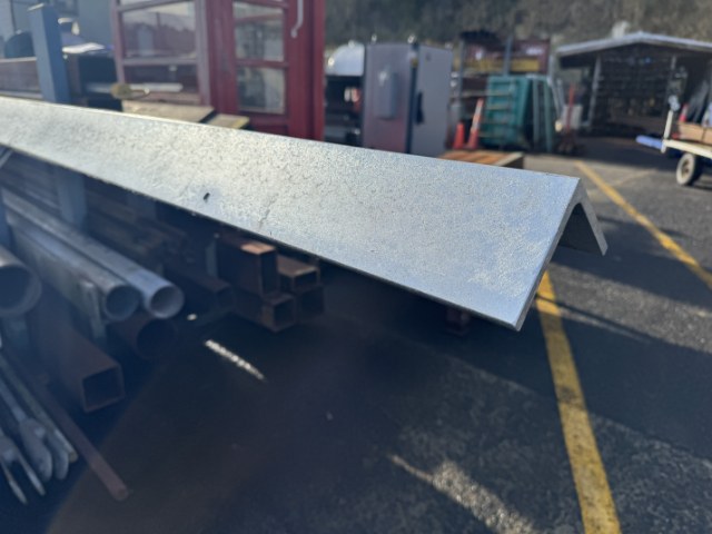 Brand New 90 x 90 x 8 Hot Dipped Galvanized Angle Iron - Per Metre