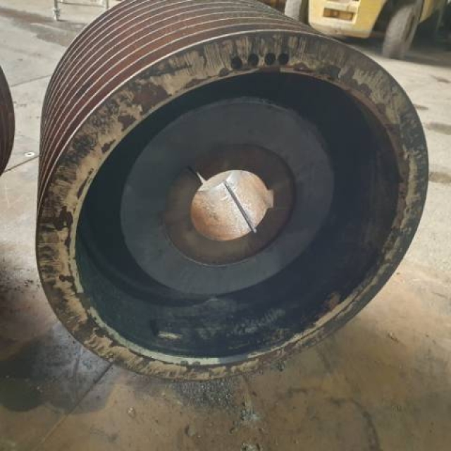 41 mm Diameter, 10 Groove C Section Pulley.